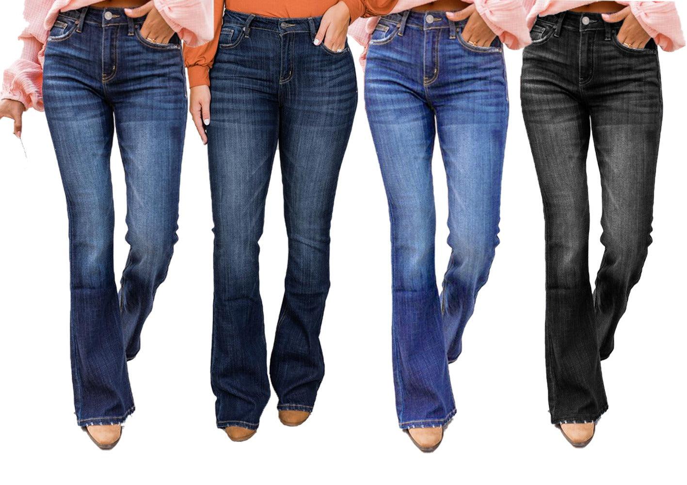 Classic Cowgirl High Waisted Flared Denim Jeans for Women | Flattering Fit & Timeless Style - Country in My Heart