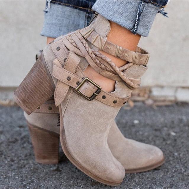 Buckle Chic Ankle Boots - Country in My Heart