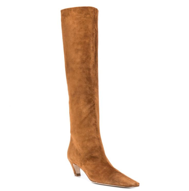 Luxe Suede & Patent Leather Western Boots | Stylish Cowgirl Boots with Wedge Heel