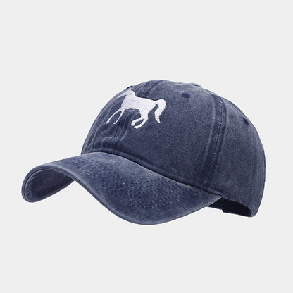 Horsing Around Distressed Cowgirl Baseball Cap