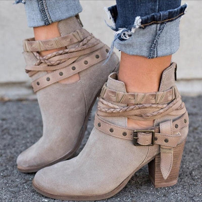 Buckle Chic Ankle Boots - Country in My Heart