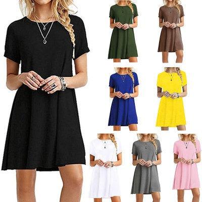 Cowgirl Chic Casual Short Sleeved Dress | Comfortable & Stylish Cowgirl Dress - Country in My Heart