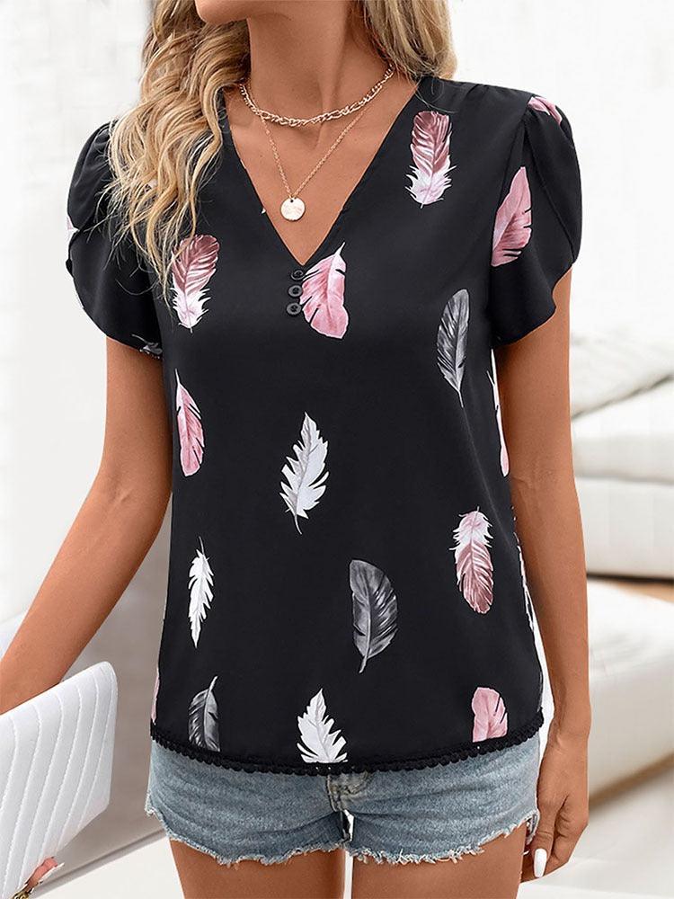 Feather Print Cowgirl Top | Perfect for Casual Cowgirl Style - Country in My Heart