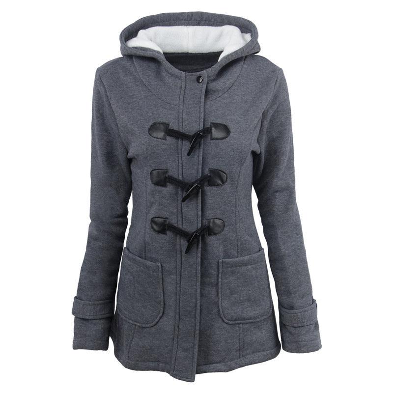 Cow Horn Button Hooded Jacket | Cozy & Stylish for the Modern Cowgirl - Country in My Heart