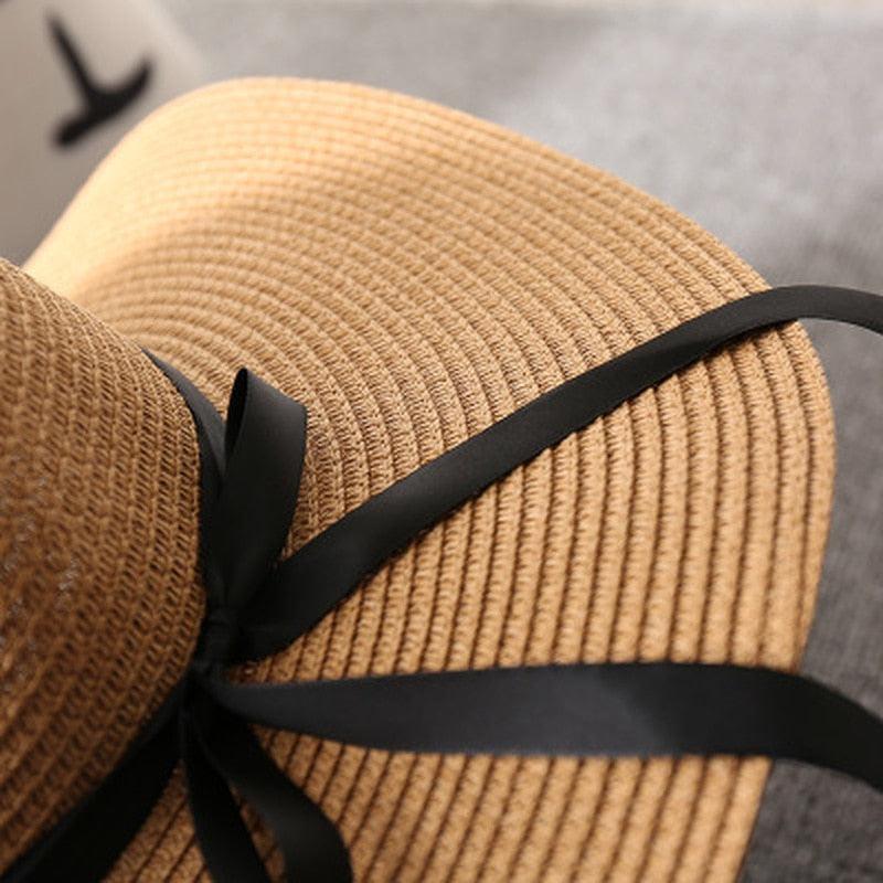 La Dolce Vita Straw Hat - Stylish Italian Summer Sun Hat with Ribbon Tie - Country in My Heart