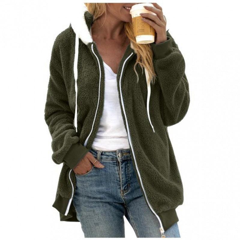 Plush Zipper Hooded Jacket | Warm, Cozy & Stylish for the Cowgirl Lifestyle - Country in My Heart