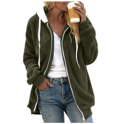 Plush Zipper Hooded Jacket | Warm, Cozy & Stylish for the Cowgirl Lifestyle - Country in My Heart