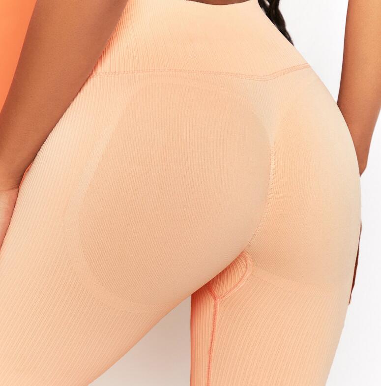 Ribbed High-Waisted Yoga Pants | Soft, Breathable Fitness Leggings - Country in My Heart