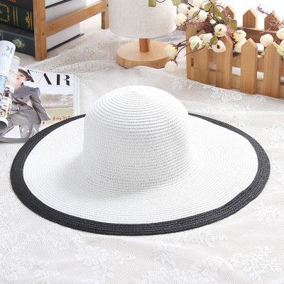 Hepburn Black White Striped Sun Hat - Country in My Heart