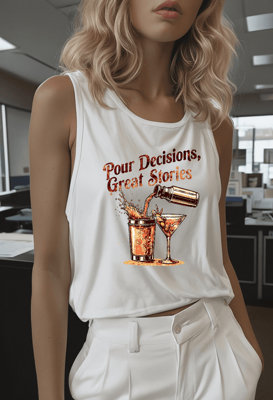 Pour Decisions Womens Racer Back Tank Top - Country in My Heart