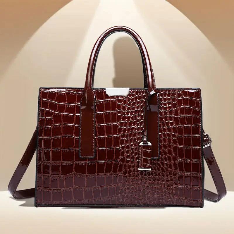 Crocodile Print Luxury Handbag - Country in My Heart