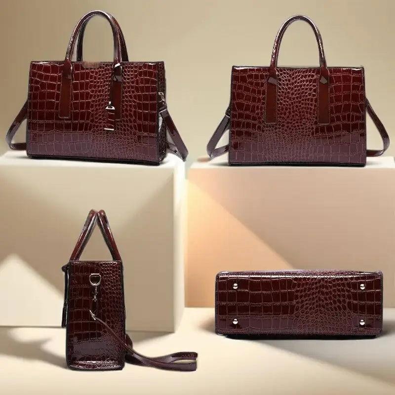 Crocodile Print Luxury Handbag - Country in My Heart