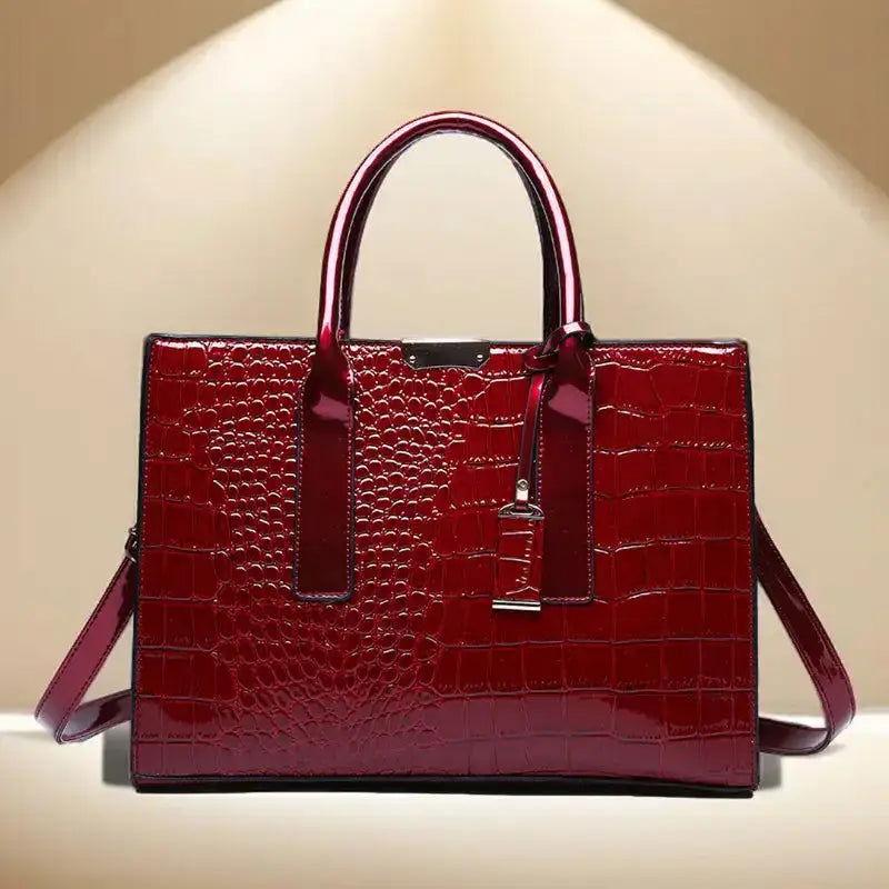 Crocodile Print Luxury Handbag - Country in My Heart