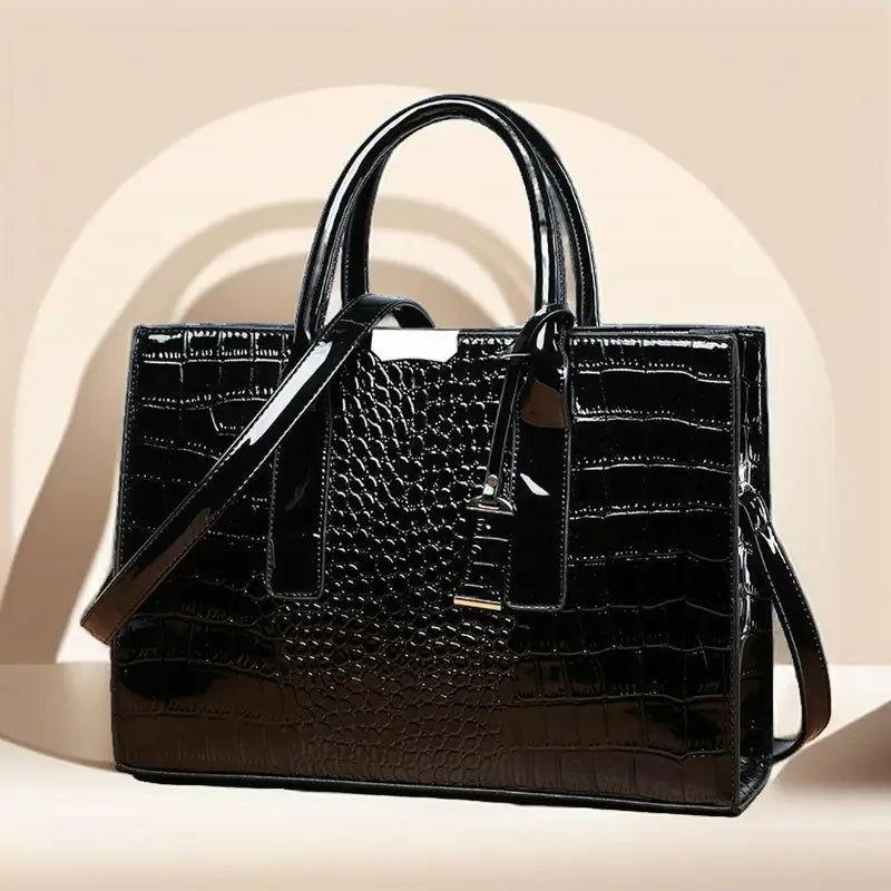 Crocodile Print Luxury Handbag - Country in My Heart