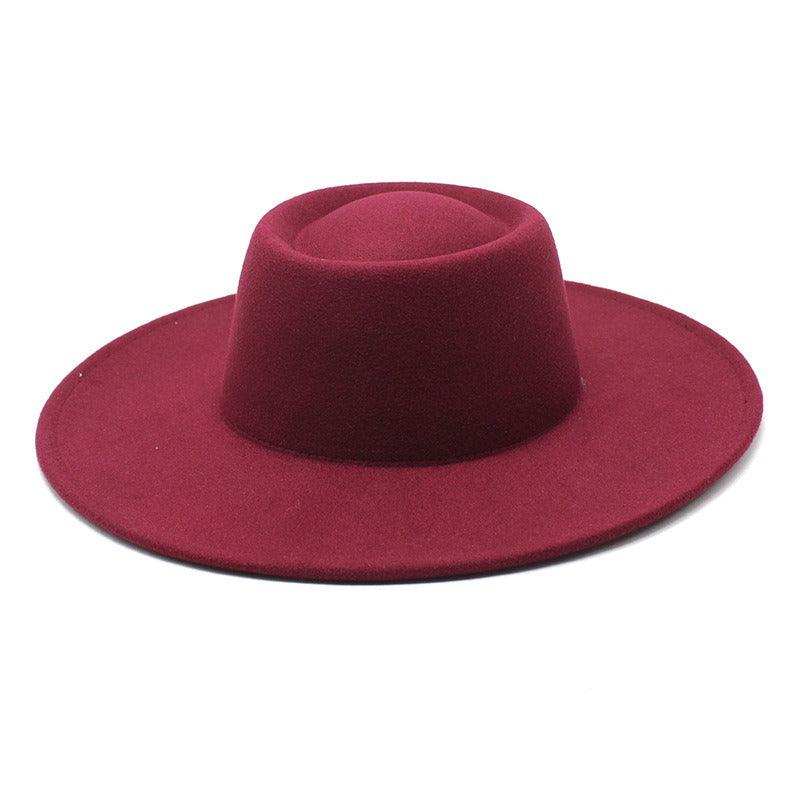 Ella Wide Brim Wool Jazz Hat – Stylish Felt Hat in 16 Colors - Country in My Heart