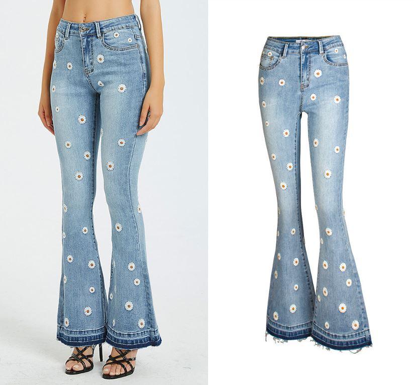 Daisy Bloom Wide Leg Jeans - Country in My Heart