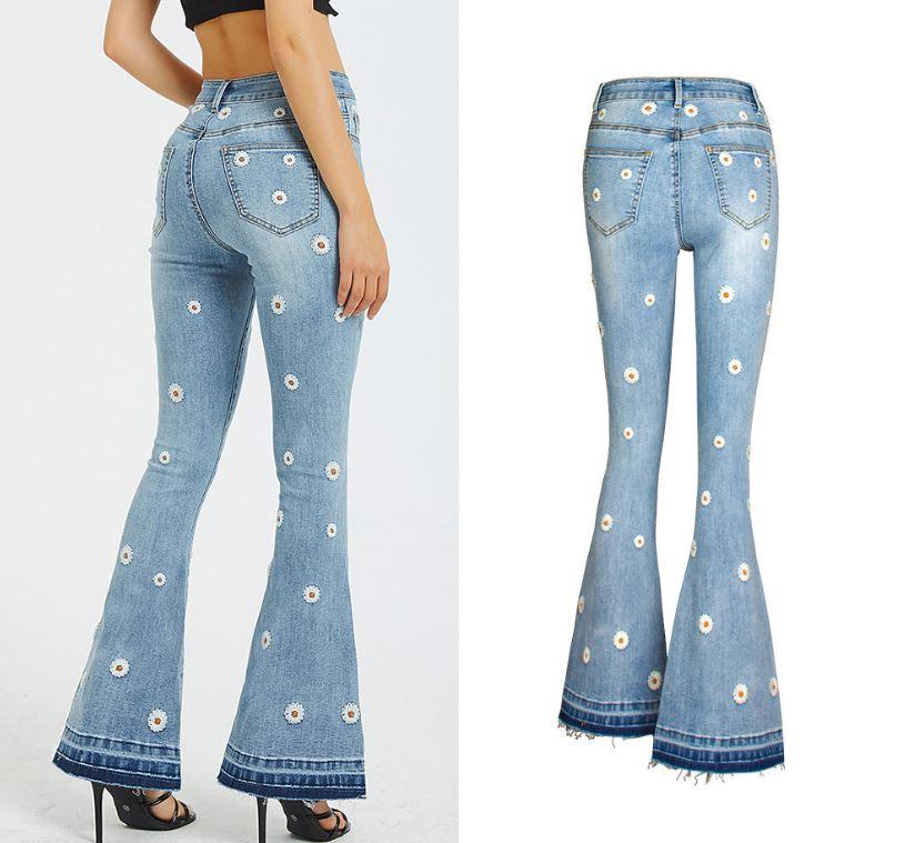 Daisy Bloom Wide Leg Jeans - Country in My Heart