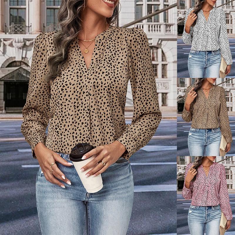 Wild West Leopard Print Top – Trendy Long Sleeved Cowgirl Top for Stylish Women - Country in My Heart