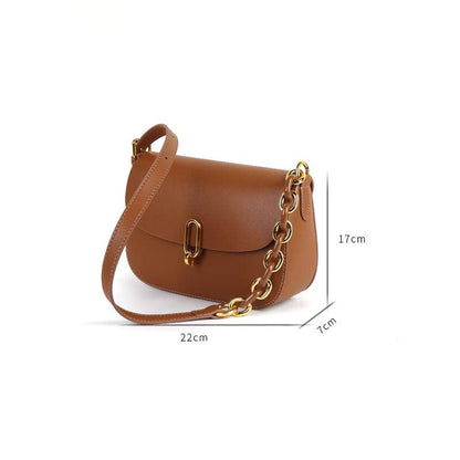 Luxury Retro Cowgirl Saddle Bag | Genuine Leather Brown Handbag - Country in My Heart