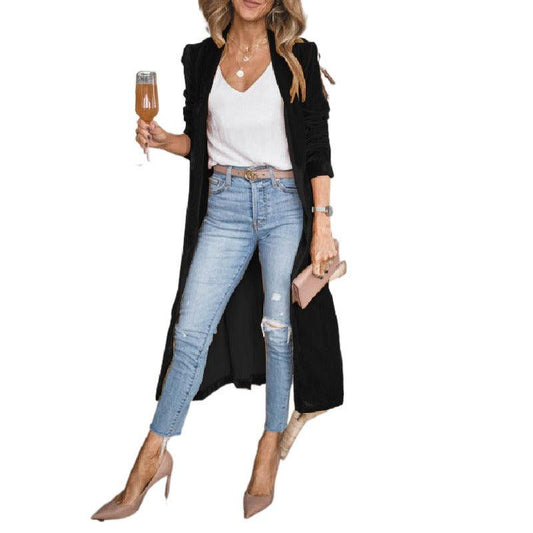 Luxe Velvet Long Coat – Soft, Elegant, and Stylish Velvet Outerwear for Women - Country in My Heart