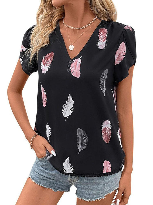 Feather Print Cowgirl Top | Perfect for Casual Cowgirl Style - Country in My Heart