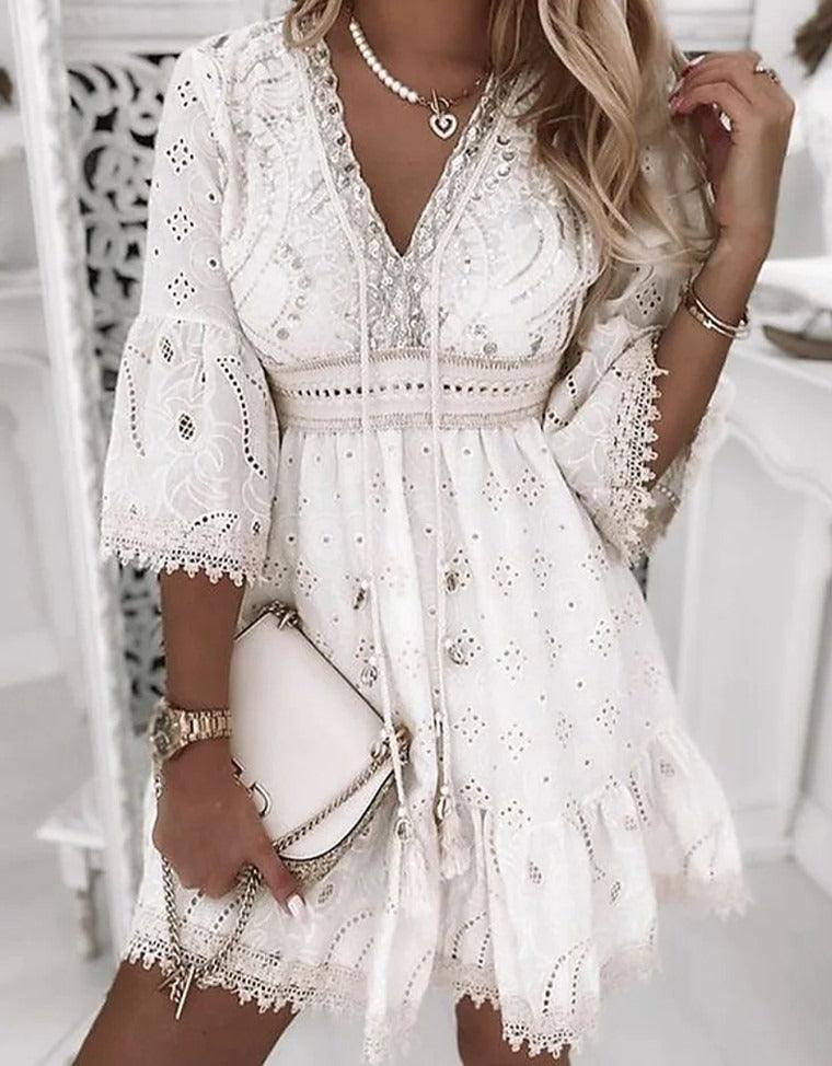white country cotton dress Parker Dress
