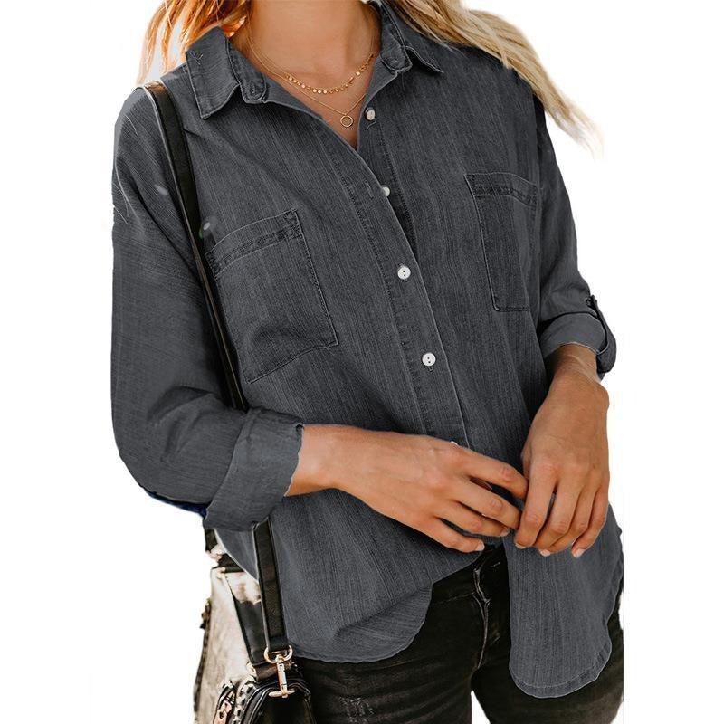 SilkSoft Loose Fit Denim Shirt - Country in My Heart