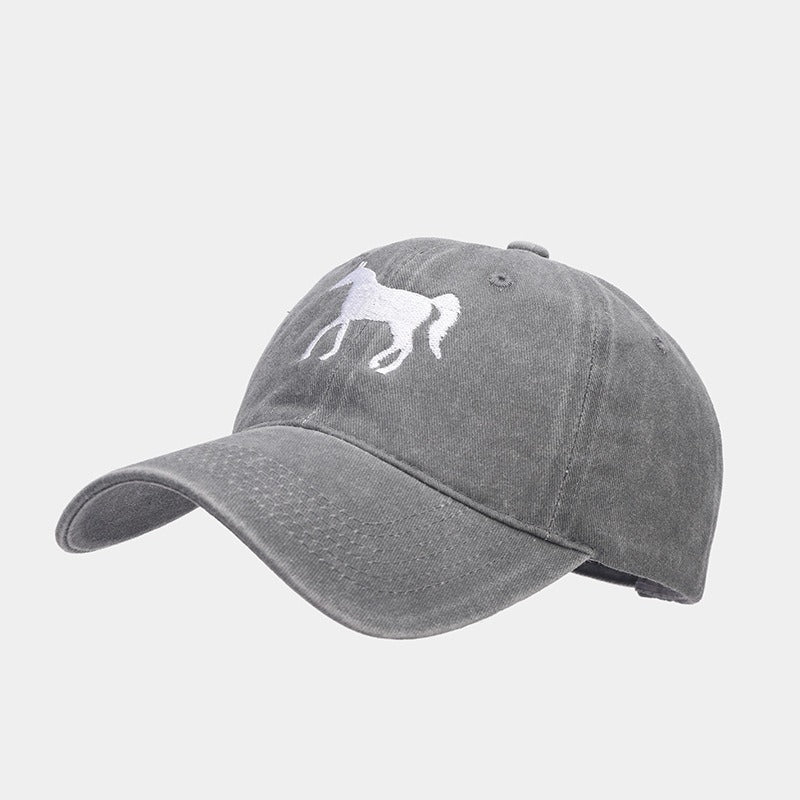 Horsing Around Distressed Cowgirl Baseball Cap