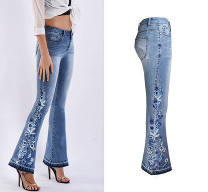 "Riley" Flared Denim Jeans - Country in My Heart