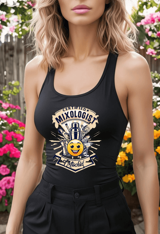 Mixologist of Mischief Womens Racer Back Tank Top - Country in My Heart