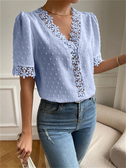Blossom Lace V-Neck Top