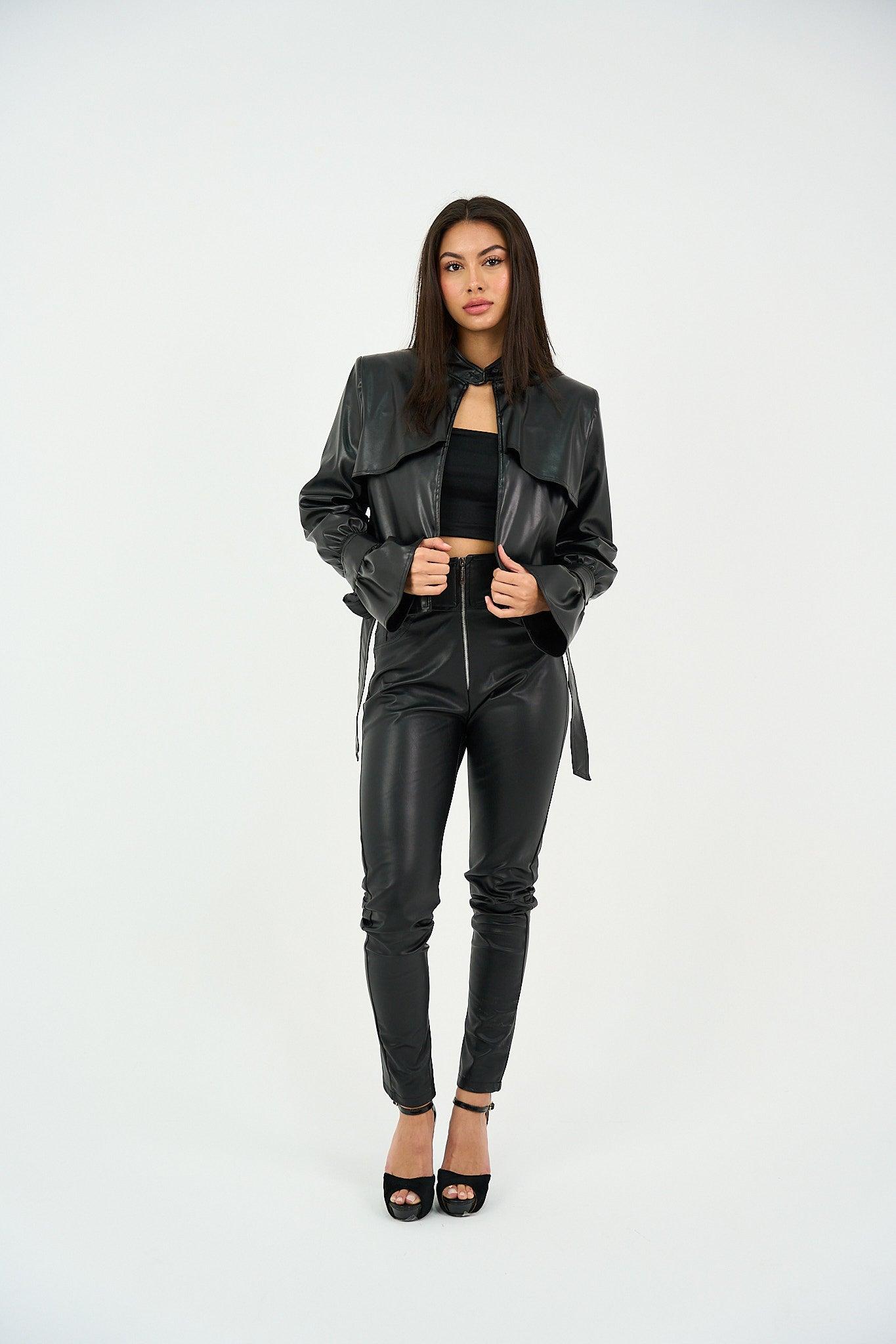 Trench Jacket - Leather - Country in My Heart